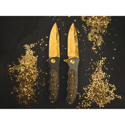 Нож Boker Leopard-Damast III Gold 110227DAM