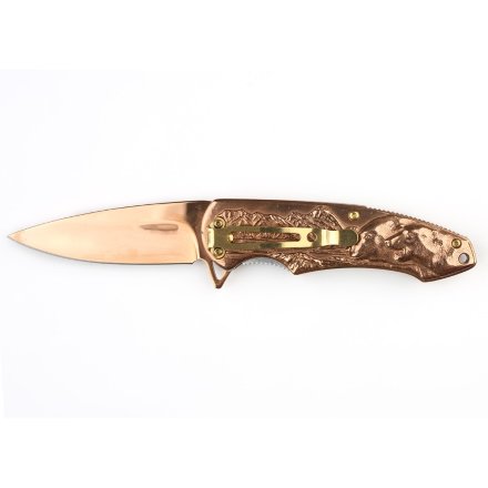 Нож Stinger FK-S064C , 84 мм, бронзовый