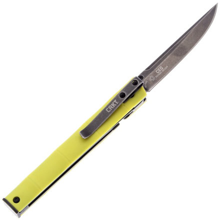 Нож складной CRKT CEO Bamboo клинок 8Cr13MoV рукоять желтая нейлон 7096YGK