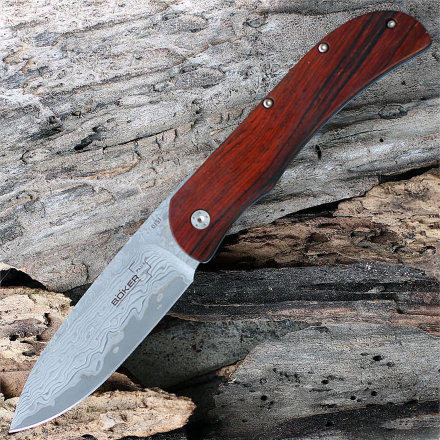 Складной нож Boker Exskelibur I Damascus Cocobolo, BK01BO222DAM