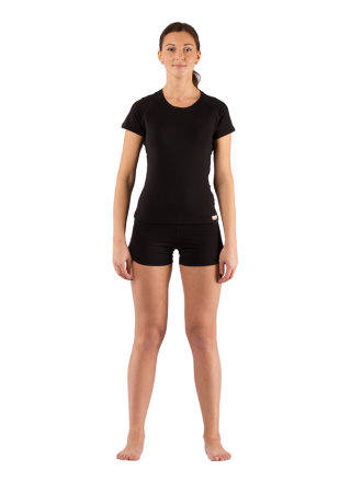 Комплект женского термобелья Lasting, черный - футболка ATEA и шорты BOBINA размер M (ATEA9090M_BOBI, ATEA9090M_BOBINA9090M