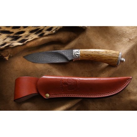 Нож Северная Корона Грибной  карельская береза, mushroom-karelian-birch