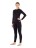 Комплект женского термобелья Lasting, черный - футболка Atila и штаны Ataka S, Atila9090S_Ataka9090S