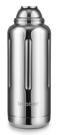 Уцененный товар Термос Bobber Flask-1000  1л. серебристый (FLASK-1000/GLOSSY) (повреждена упаковка)