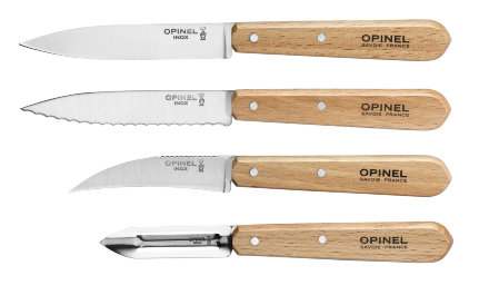 Набор ножей Opinel &quot;Les Essentiels&quot;, нержавеющая сталь, рукоять бук( 4 шт./уп.), 001300