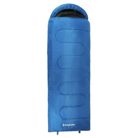 Спальный мешок KingCamp Oasis 300 -13с 190+30x80 синий правый 3155, 113029
