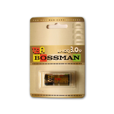 Аккумулятор 16340 (CR123) 600mAh 3.0v Bossman с защитой
