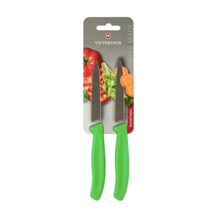 Набор ножей Victorinox для овощей 2  предмета, зеленый 6.7796.L4B