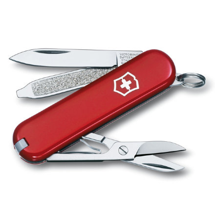 Нож Victorinox Classic 0.6223-012 красный подар.короб
