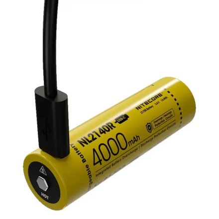 Аккумулятор Nitecore NL2140R 21700 Li-Ion 4000mAh USB, 1403902