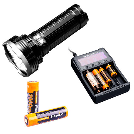 Комплект фонарь Fenix TK752018+ 4 аккумулятора ARB-L18-2900 + зарядное устройство ARE-A4, power3