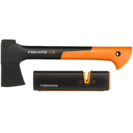 Топор Fiskars X7 XS + точилка для топоров и ножей Fiskars 1020183-129048