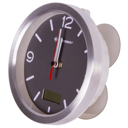 Часы Bresser MyTime Thermo/Hygro Bath водонепроницаемые серые, 75729