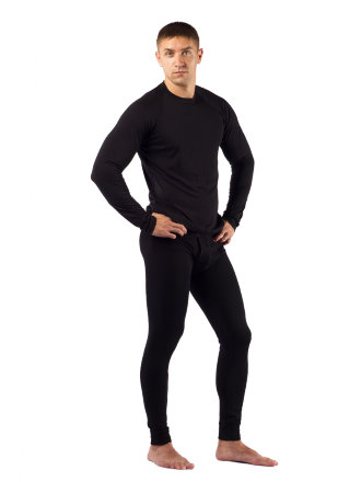 Комплект мужского термобелья Lasting, черный - футболка Atar и штаны Atok M, Atar9090M_Atok9090M