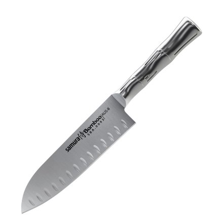 Нож кухонный Samura Bamboo Сантоку 137 мм, SBA-0093, SBA-0093K