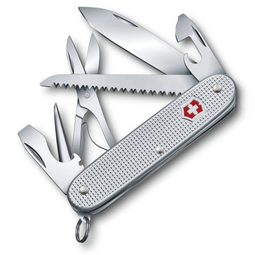 Нож складной Victorinox Farmer X Alox 0.8271.26 93мм 10 функций серебристый картонная коробка