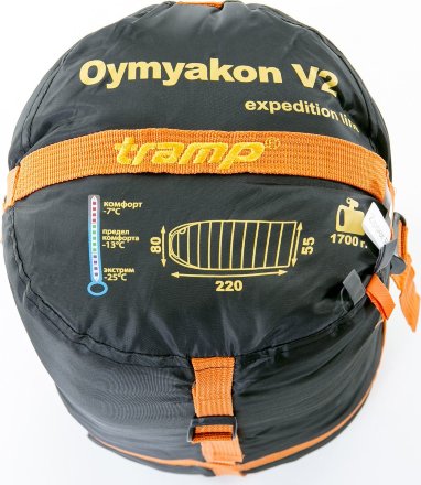 Спальный мешок Tramp OIMYAKON (V2) TRS-035 левый, 474313105523