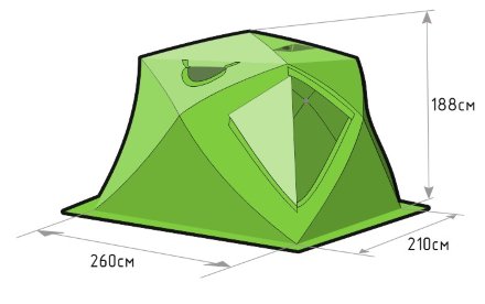 Палатка Лотос Куб 4 Компакт (лонг), 17057
