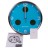 Часы настенные Bresser MyTime io NX Thermo/Hygro 30 см голубые, 76463