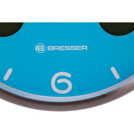 Часы настенные Bresser MyTime io NX Thermo/Hygro 30 см голубые, 76463