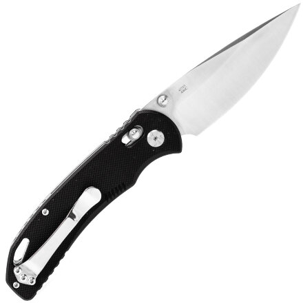 Уцененный товар Нож Ganzo G753 черный образец, (Пятнышки питтинга на клинке)
