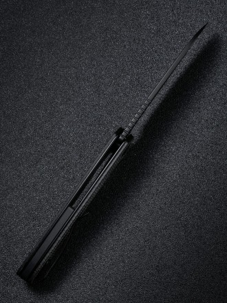Уцененный товар Складной нож SENCUT Kyril 9Cr18MoV Steel Black Stonewashed Handle Black Micarta(витрин.образец)