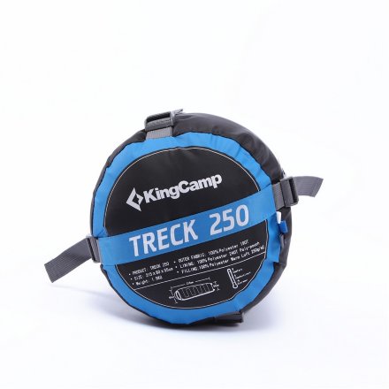 Спальный мешок KingCamp Trek 250 -7°с 3192 синий левый, 6939994257685