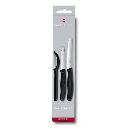 Набор ножей Victorinox для овощей 3 предмета, черный 6.7113.31