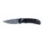 Уцененный товар Нож Ganzo G753 черный карбон с черным клинком образец, (Царапинки. В зип пакете)