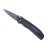 Уцененный товар Нож Ganzo G753 черный карбон с черным клинком образец, (Царапинки. В зип пакете)