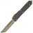 Нож складной автоматический Microtech Ultratech Hellhound, сталь CTS-204P, рукоять черный G10, клинок бронза 119-13GTBK