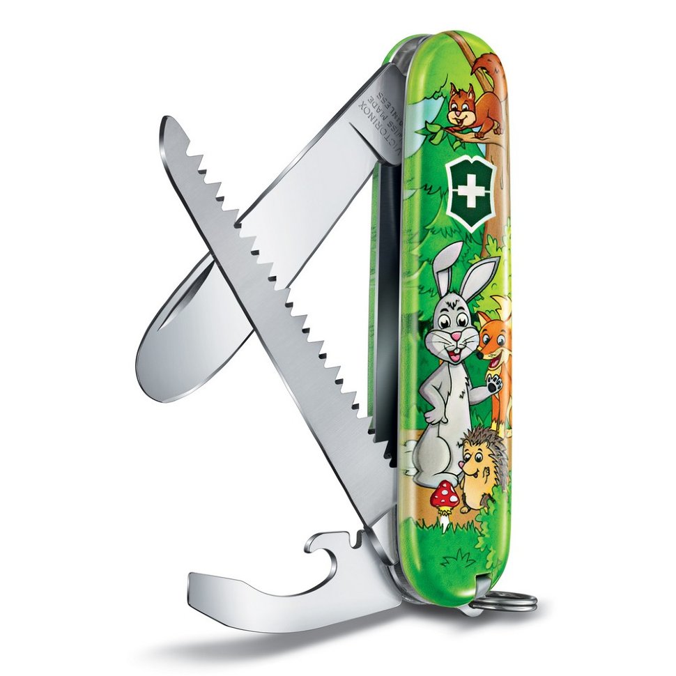 Нож складной Victorinox My First Victorinox Rabbit Edition 0.2373.E2 84мм 9 функций зеленый