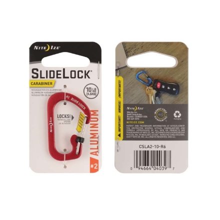 Карабин с блокировкой Nite Ize SlideLock 360 Magnetic Locking Dual Carabiner синий (CSLA2-03-R6)