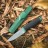 Нож Ganzo G806 черный c зеленым, G806-GB
