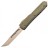 Нож складной автоматический Microtech Ultratech Hellhound, сталь CTS-204P, рукоять зеленый G10, клинок бронза 119-13GTOD