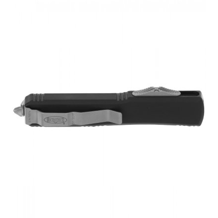 Нож складной автоматический Microtech Ultratech S/E, сталь CTS-204P, рукоять черный алюминий, клинок стоунвош 121-10