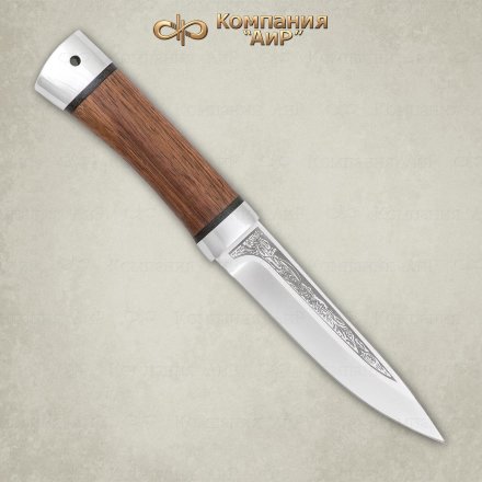 Нож АиР Пескарь рукоять орех, клинок 95х18, AIR4095