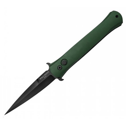 Нож автоматический Pro-Tech The Don DLC-Coated 154CM Solid Dark Green Aluminum 1721-Green