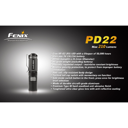 Фонарь Fenix PD22 CREE XP-G2 LED R5, PD22XPG2R5