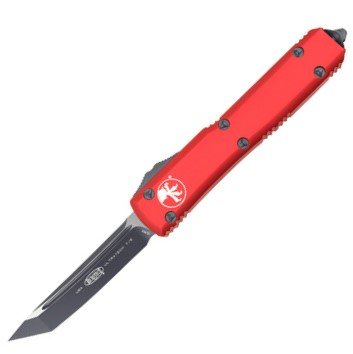 Нож автоматический Microtech Ultratech T/E красный DLC Tanto 123-1RD