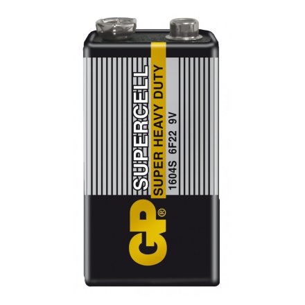 Батарея GP Supercell 1604S 6F22 9V (1шт/блистер), 618027