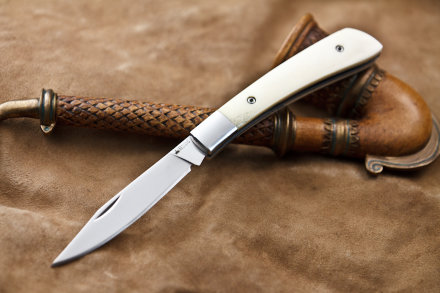 Складной нож Kizlyar Supreme Gent Полированный Кость 440C, 4650065055512