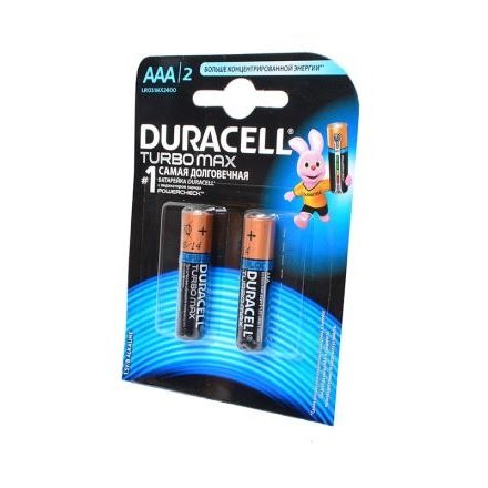 Батарейка DURACELL TURBO MAX LR3 (AAA) BL2, 12519