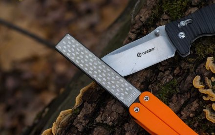 Ganzo алмазная точилка для ножей, Diamond knife sharpener G506 вскрытая, G506open