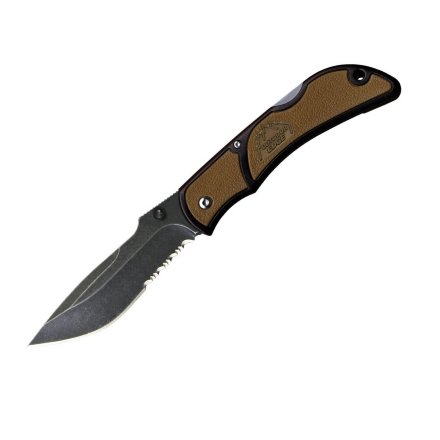 Нож складной Outdoor Edge Chasm 3.3 Grey Half-Serrated, OE-CHY-33S