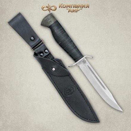 Нож АиР Штрафбат рукоять кожа, клинок 95х18, AIR4571
