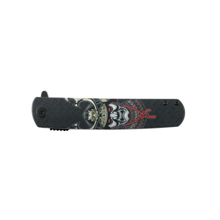 Уцененный товар Нож Ganzo черный самурай(Новый. Полн. комплект. Потертости на рукояти)