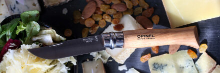 Уцененный товар Нож Opinel №9,  нержавеющая сталь, рукоять из дерева бука,(Новый. На заточке - замин)