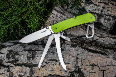 Многофункциональный нож Ruike LD43 желто-зеленый