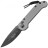Нож складной автоматический Microtech LUDT, сталь CTS-204P, рукоять серый алюминий, черный клинок 135-1GY